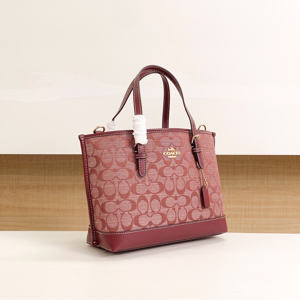 Coach Monogram Canvas Tote in Rosewood - Picture 3 of 8